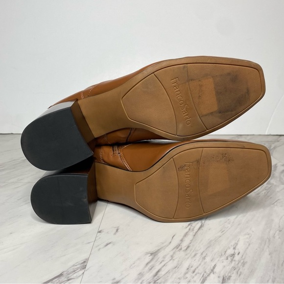 Franco Sarto Talfer Brown Faux Leather Tall Heeled Boot 11M - Picture 15 of 16